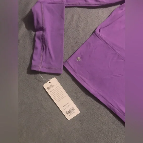 NWT CRZ YOGA Long Sleeve Workout Crop Top - Picture 13 of 14